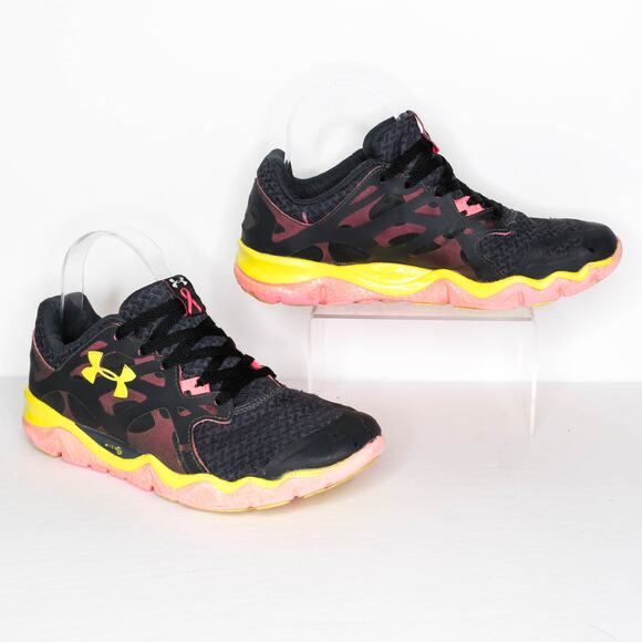 Under Armour Micro G Monza Sneakers Breast Cancer Gorpcore Y2K Streetwear Size 8 - Picture 1 of 6